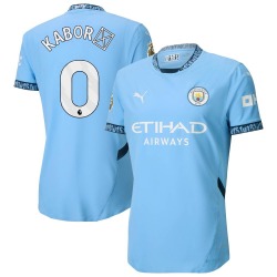 Men's Issa Kaboré Manchester City F.C. Authentic Light Blue Puma 2024/25 Home Soccer Jersey