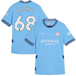 Women's Max Alleyne Manchester City F.C. Replica Light Blue Puma 2024/25 Home Soccer Jersey